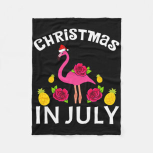 Cobertor De Velo Natal Em Julho Flamingo Havaiano Verão Praia V