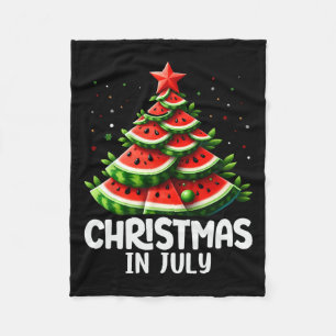Cobertor De Velo Natal Em Julho Melancia Xmas Árvores Mulheres