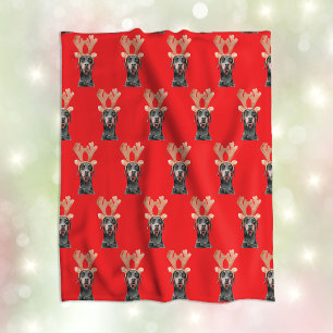 Cobertor De Velo Natal Foto de Rosto de Pet Personalizado Engraçado