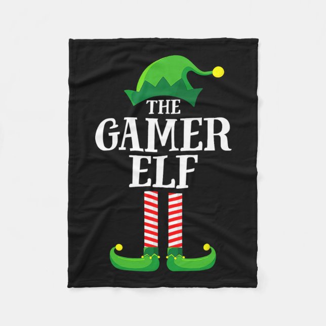 Cobertor De Velo Natal Gamer Elf Mating Family Group Christma (Frente)