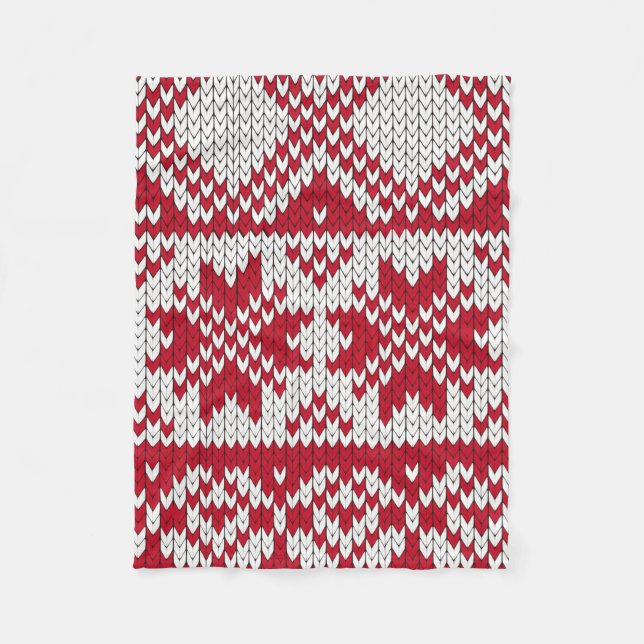 Cobertor De Velo Natal Knit (Frente)