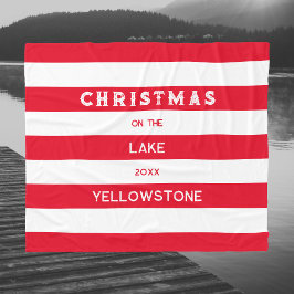 Cobertor De Velo Natal Na Greve Náutica Do Lago Vermelho