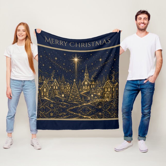 Cobertor De Velo Natal nas Estrelas | Vila de Natal (In Situ)