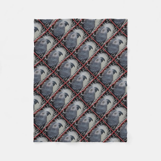 Cobertor De Velo Natal nevado do cinza africano (Frente)