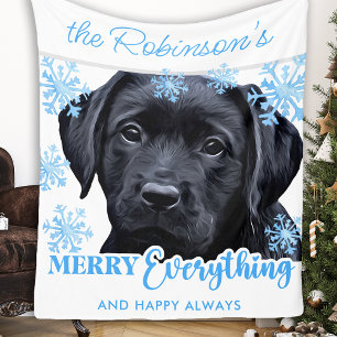 Cobertor De Velo Natal no laboratório negro - Tudo Feliz - Labrado