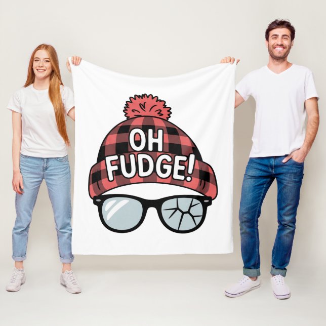 Cobertor De Velo Natal Oh Fudge Xmas Férias Engraçadas (In Situ)