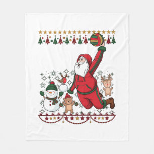 Cobertor De Velo Natal Papai Noel Volei Boneco de Neve Rena