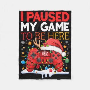 Cobertor De Velo Natal Parei Meu Jogo Para Estar Aqui Engraçado Sar