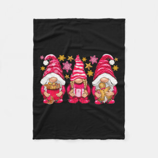 Cobertor De Velo Natal Rosa Três Gnomos Feliz Homens de Natal Dois