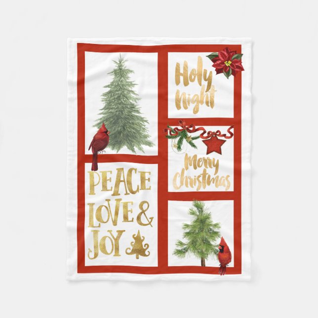 Cobertor De Velo Natal Sherpa Blanket (Frente)