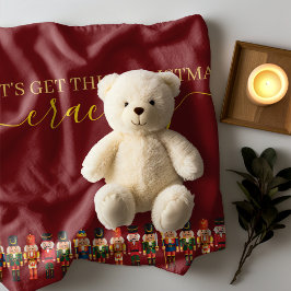 Cobertor De Velo Natal Uniforme de Nozes Engraçado Moderno