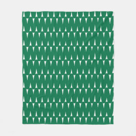 Cobertor De Velo Natalina Retro Verde Brilhante Linhas Onduladas Na