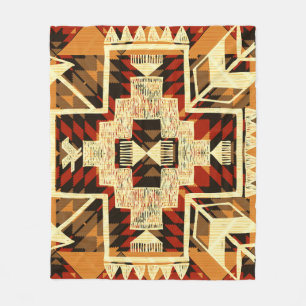 Cobertor De Velo Nativo Americano, Abstrato Vintage desenhado à Mão