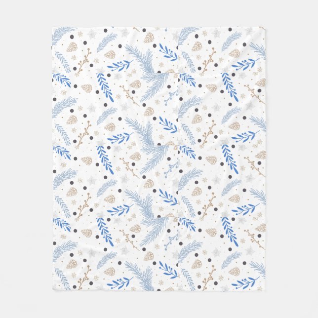 Cobertor De Velo Nature Modern Botanic Natal Gift (Frente)