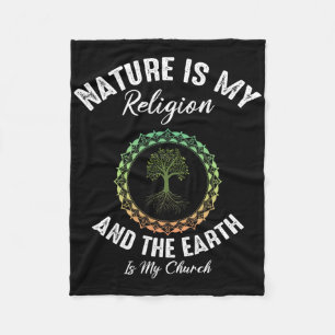Cobertor De Velo Natureza É Minha Religião Terra É Minha Igreja Dia
