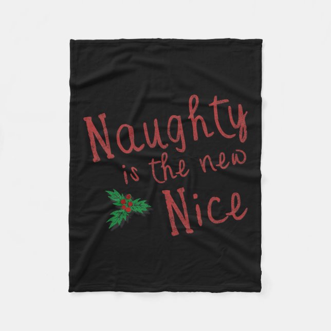 Cobertor De Velo Naughn É O Novo Bom Natal 1 (Frente)