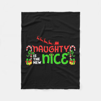 Cobertor De Velo Naughs É O Novo Belo Papai noel De Natal, Malvado