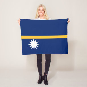 Cobertor De Velo Nauru Flag