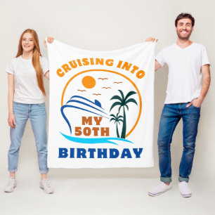 Cobertor De Velo Navegando Para o Meu 50º Aniversário de Barco