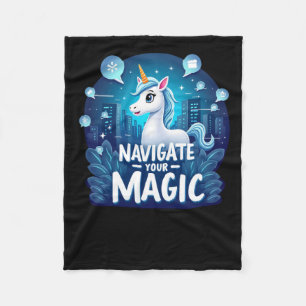 Cobertor De Velo Navegue pelo seu adesivo magico do Unicorn