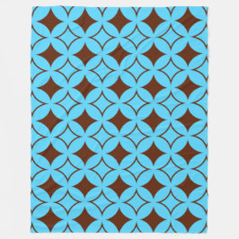 Cobertor De Velo Navio azul e marrom