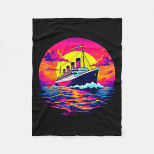 Cobertor De Velo Navio de Carga Vintage Titanic Barco Taxa de Viage