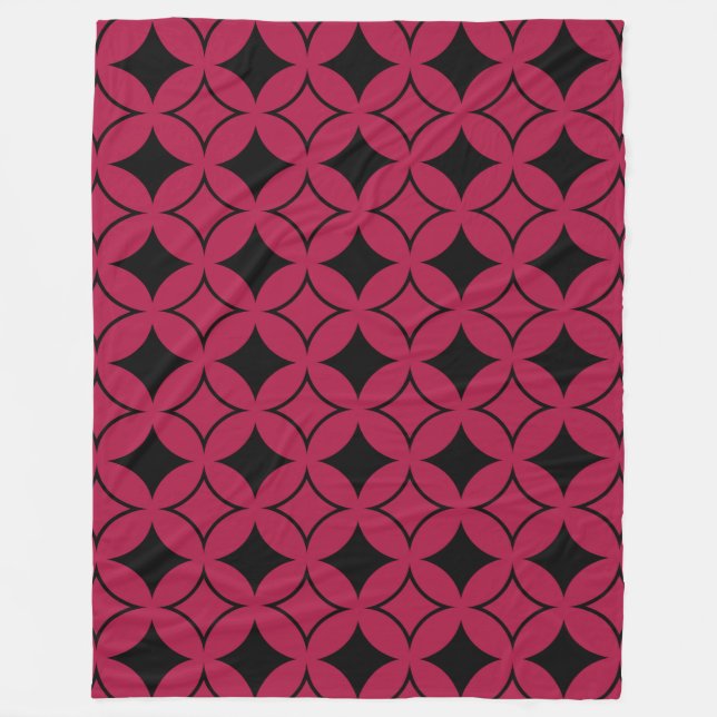 Cobertor De Velo Navio vermelho e preto (Frente)