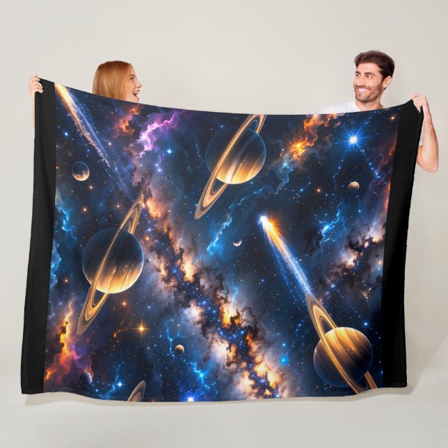 Cobertor De Velo Nebula premium fleece blanket (In Situ)