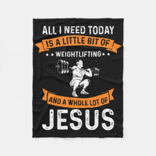 Cobertor De Velo Necessidade De Levantamento De Peso E Jesus Cristo