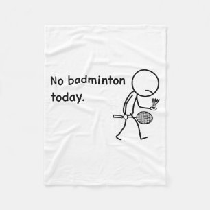 Cobertor De Velo Nenhum jogador de badminton hoje jogadores treinad