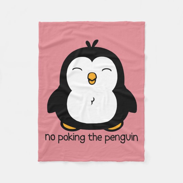 Cobertor De Velo Nenhum picar o pinguim (Frente)