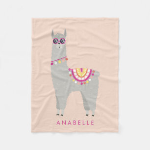 Cobertor De Velo Nenhum Prob - lama - miúdos personalizados