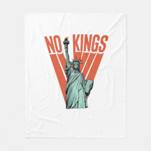 Cobertor De Velo Nenhum Rei Estátua De Protesto Clássico Americano