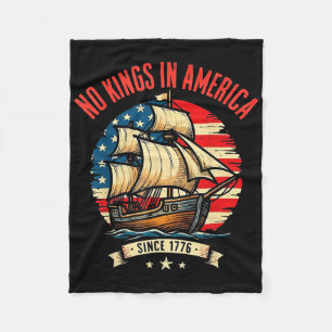 Cobertor De Velo Nenhum Rei na América desde 1776 Bandeira Vintage