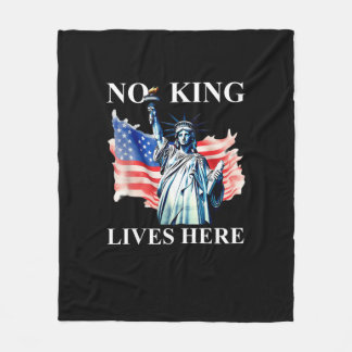 Cobertor De Velo Nenhum Rei Vive na Bandeira da Liberdade Americana