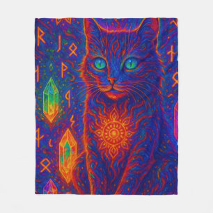 Cobertor De Velo Neon Cat Sagrado