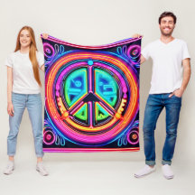 Neon Peace Mandala