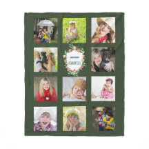 NETOS de Colagem de Fotos GRANDPARENTS Verde