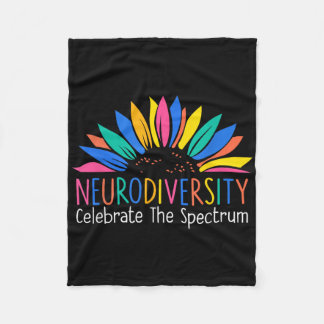 Cobertor De Velo Neurodiversidade Celebra Autismo Do Cérebro Do Esp