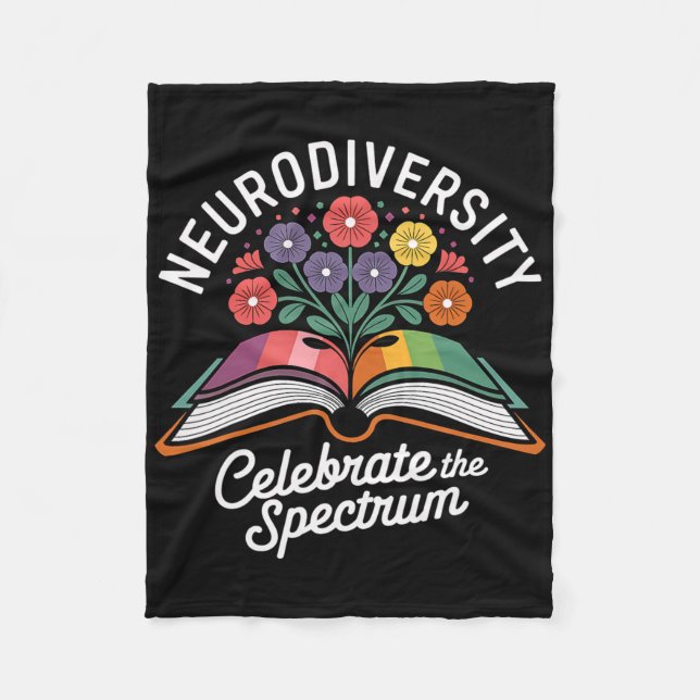 Cobertor De Velo Neurodiversidade Celebre O Espectro Consciente do  (Frente)