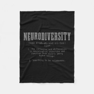 Cobertor De Velo NeuroDiversidade Definição Autismo Consciência Mês