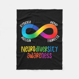 Cobertor De Velo Neurodiversity Awarding Adutism Dyslexia Tour