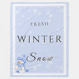 Cobertor De Velo Neve fresca de inverno com neve e neve