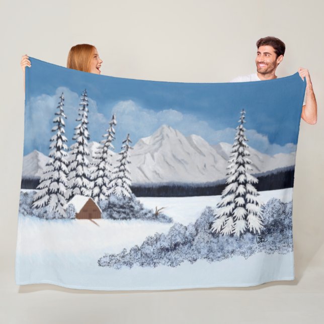 Cobertor De Velo Neve Winter Large Fleece Blanket (In Situ)
