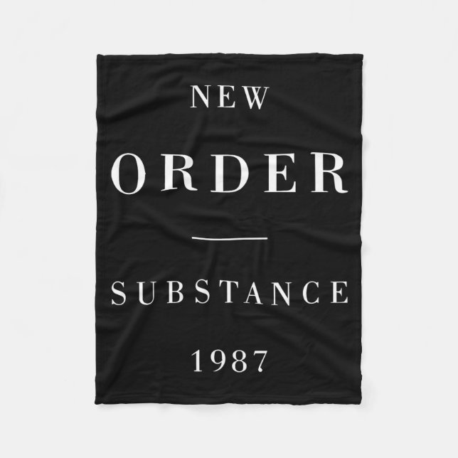 Cobertor De Velo New Order Substance Baseball  (Frente)