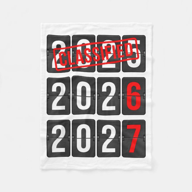Cobertor De Velo New Year 67 Six Seven Countdown New Year 2026 2027 (Frente)