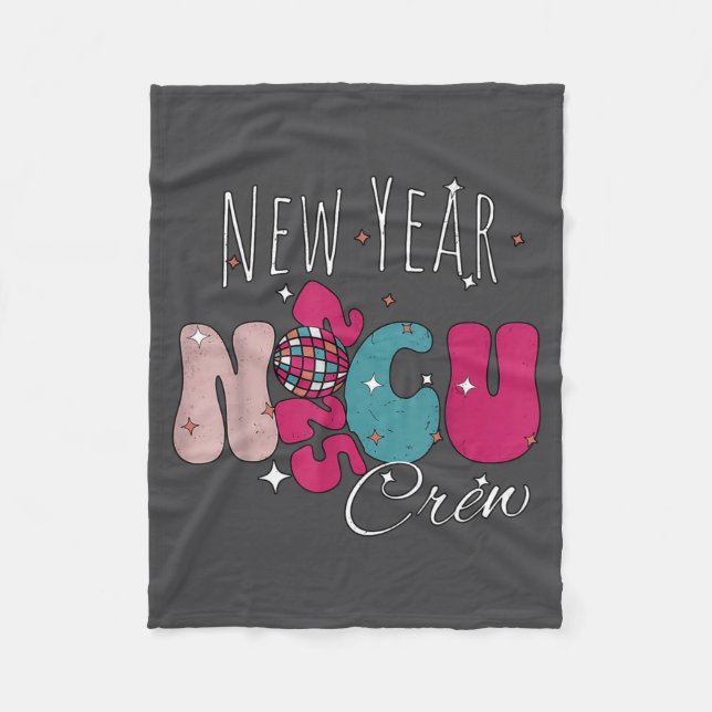 Cobertor De Velo New Year Nicu Nurse Crew Celebration Uni-adults -  (Frente)