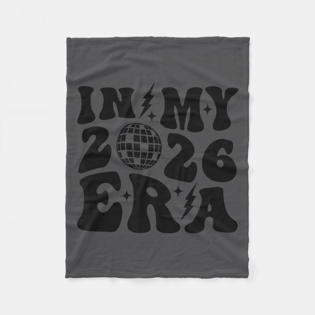 Cobertor De Velo New Year's 2026 Retro Trendy Disco Ball Groovy Cut (Frente)