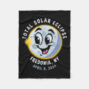 Cobertor De Velo New York Cute Solar Eclipse Abril 8 2024 Moon Kids