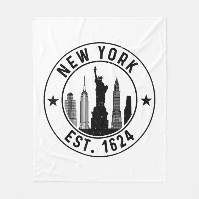 Cobertor De Velo New York Est. Lover Nyc 1624 (Frente)